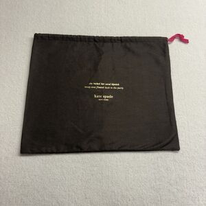 Kate Spade Brown Dust Bag Purse Travel Protection Drawstring